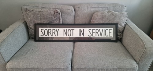 Vintage bus sign framed - vintage,