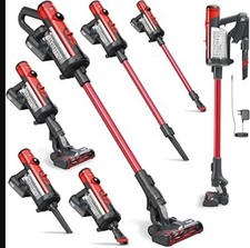 Henry Quick Cordless Vacuum Cleaner With Battery, Charger And Pods, Red, Working