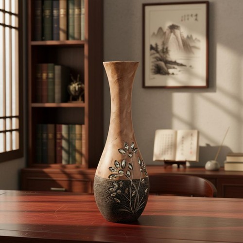 Pieces wood vase - pieces,