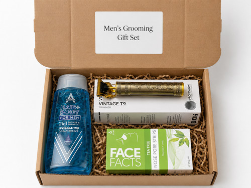 Mens grooming gift - set, for