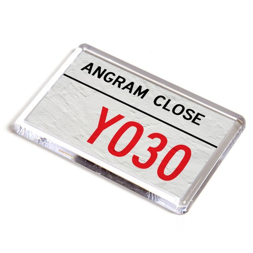 Fridge magnet angram close - fridge,