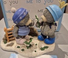ME TO YOU BEAR FIGURINE SNOW