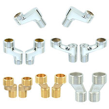 BSP 1/2" x 3/4" Male Tap Reducer Bath Shower Pipe Reduction Dog Legs Eccentric