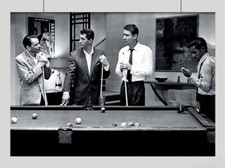 THE RAT PACK POSTER SNOOKER VINTAGE POOL A3 A4 SIZE