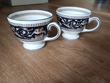 Two Antique Wedgewood Florentine Tea Cups