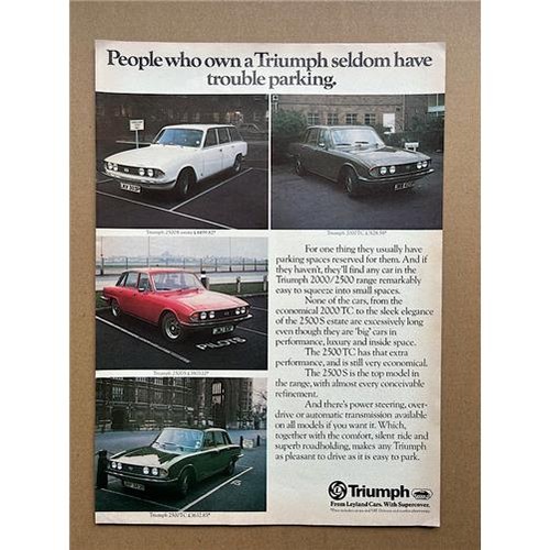 Triumph 2000 2500 memorabilia - triumph, 2000/2500