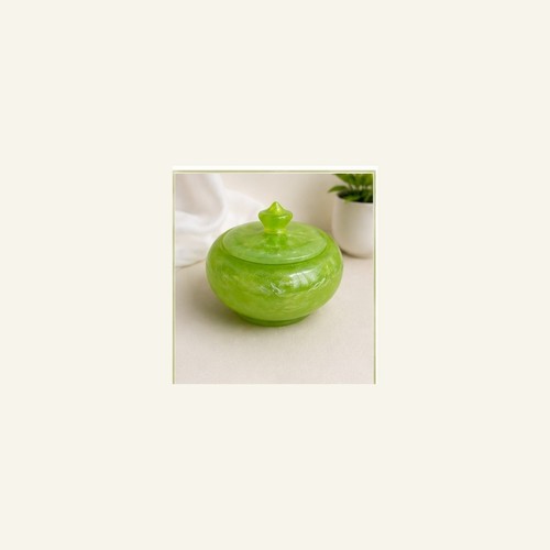Handmade lime green resin - lime,