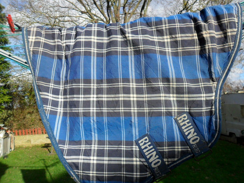 Horseware navy check rhino - ,