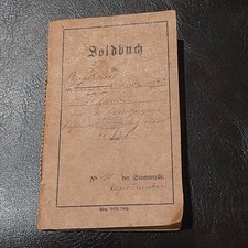 WW1 GERMAN SOLDBUCH PAY BOOK