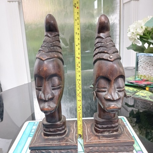 African carved wooden figure - african,