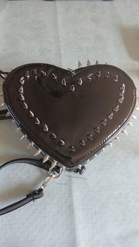 Black studded small backpack - studded,