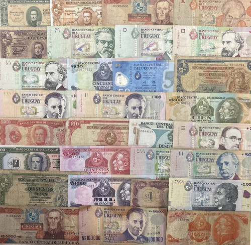 Uruguayan peso bank notes - notes,