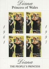 Lady Diana Princess of Wales overprint Steep Holm Wales MNH stamp sheetlet