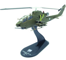 Bell AH-1S Cobra Military Attack - 1998 Israeli Helicopter Diecast Amercom 1:72