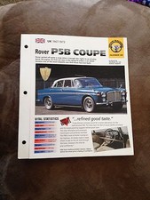 UK 1967-1973 Rover P5B Coupe Hot Cars Group 2 # 26 Spec Sheet Brochure