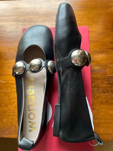 Wonders new black ballet flats - wonders,