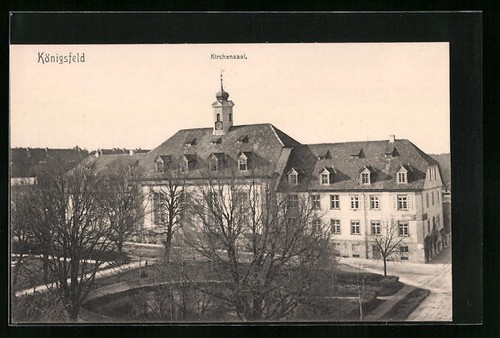Postcard königsfeld church - königsfeld,,