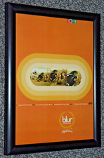 BLUR band A4 FRAMED original 1994 parklife ALBUM art promo poster
