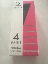 LADIES 15 DENIER TIGHTS FROM M&S ONE SIZE H5’1”-5’10” W34”-42”