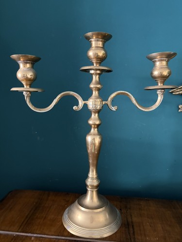 Large vintage solid brass - large,