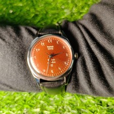 Vintage HMT Janata Mechanical Hand-Winding Watch – Brown Dial Devanagari...