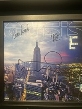 Oasis Signed Vinyl Standing On
