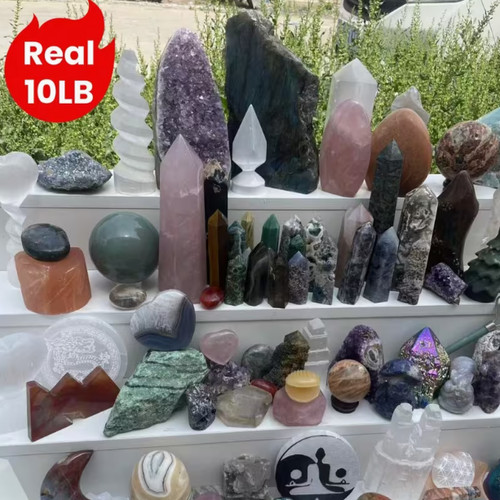 10lb natural crystal bulk lot - 10lb,