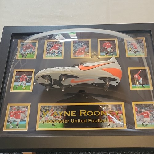 Wayne rooney signed football - wayne,