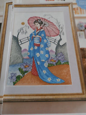 BEAUTIFUL GEISHA CROSS STITCH  CHART # 414