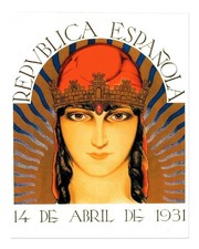 Vintage Spanish Poster Wall Art - República Española 1931 Home Decor