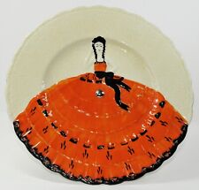 PARROTT & COMPANY Coronet Ware 23cm Cake Plate with Handle Fifties Kitsch