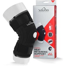 Vulkan Stabilised Knee Support Brace Sleeve w/ Adjustable Straps & Spiral Stays