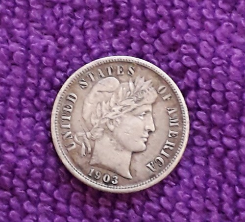 Usa 1903 dime barber - dime,, barber/liberty