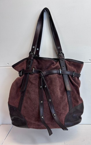 Clarks wine red suede bag - red,