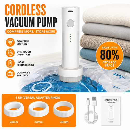 Vacuum storage bags pump - vacuum,