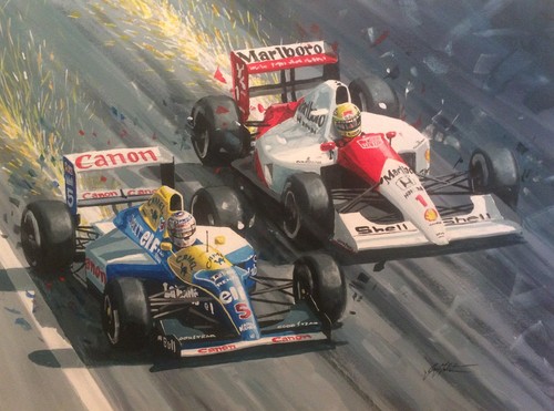 Nigel mansell and - and, senna