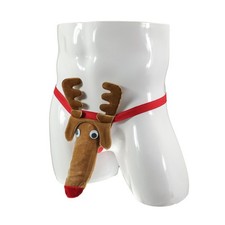 Male Underwear Mens Party/Cocktail Reindeer Sexy Sleeveless Spandex Bikinis