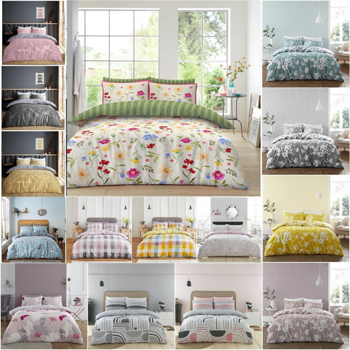 Luxury reversible floral duvet - luxury,