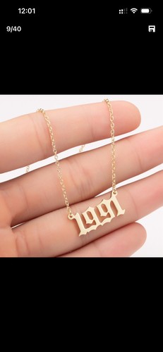 Customised date necklace - customised,
