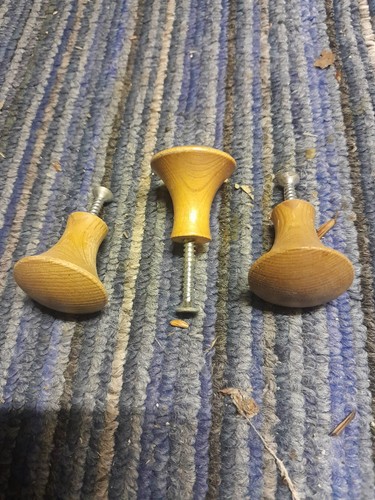 Wooden cabinet knobs - 3,