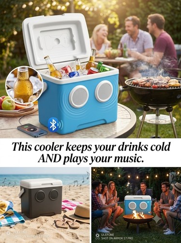 13l bluetooth speaker cooler - speaker,