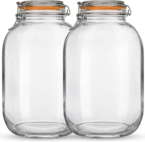 Gallon glass mason jar with - 1,