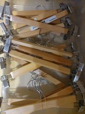 IKEA Bumerang Natural Wooden Hangers, 20-Pack, Strong Durable for Clothes Coats