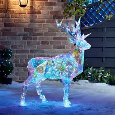 Crystal Effect LED Stag