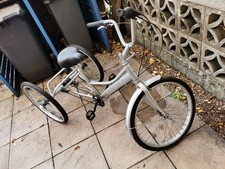 Ridgeyard 24 Inch 7 Speed Tricycle with Front  and Rear Basket
