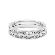 Cartier Maillon Panthère Diamond Ring Size 53 - 18ct White Gold