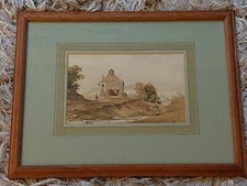 Framed Fine Detailed Scenic Watercolour Unknown Artist SUPPORTS NURSING