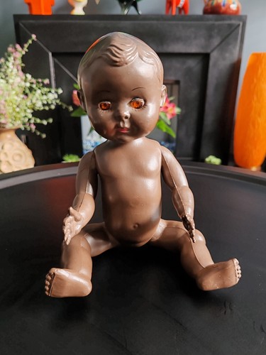 Vintage rosebud baby doll - rosebud,