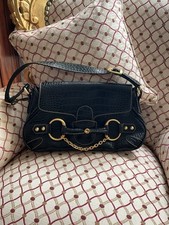 Black Equestrian Horse Bit Handbag