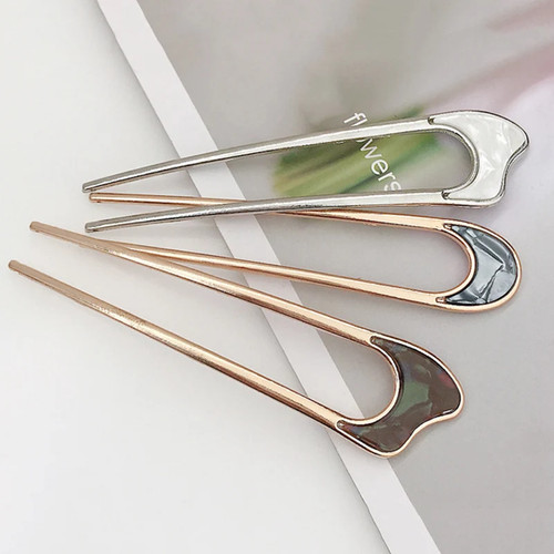 Womens hair pin shaped fork - pin,